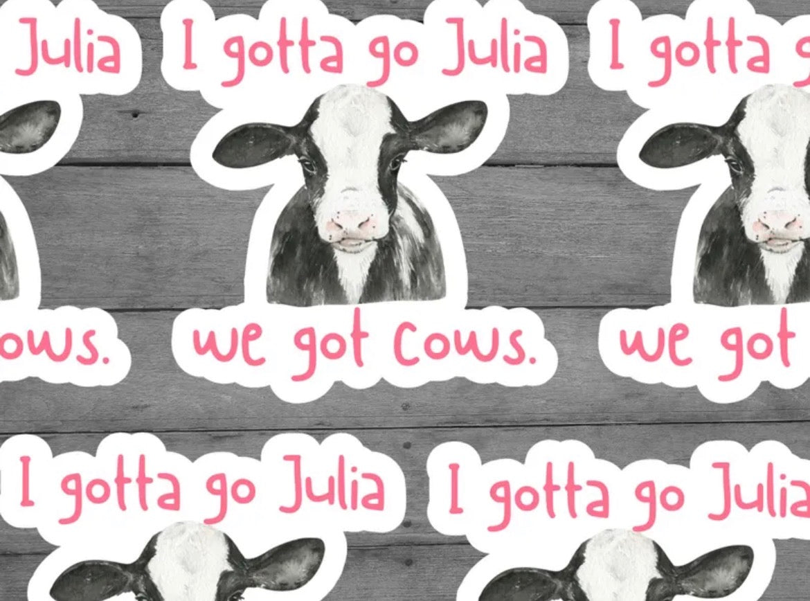 Twister Cows Vinyl Sticker