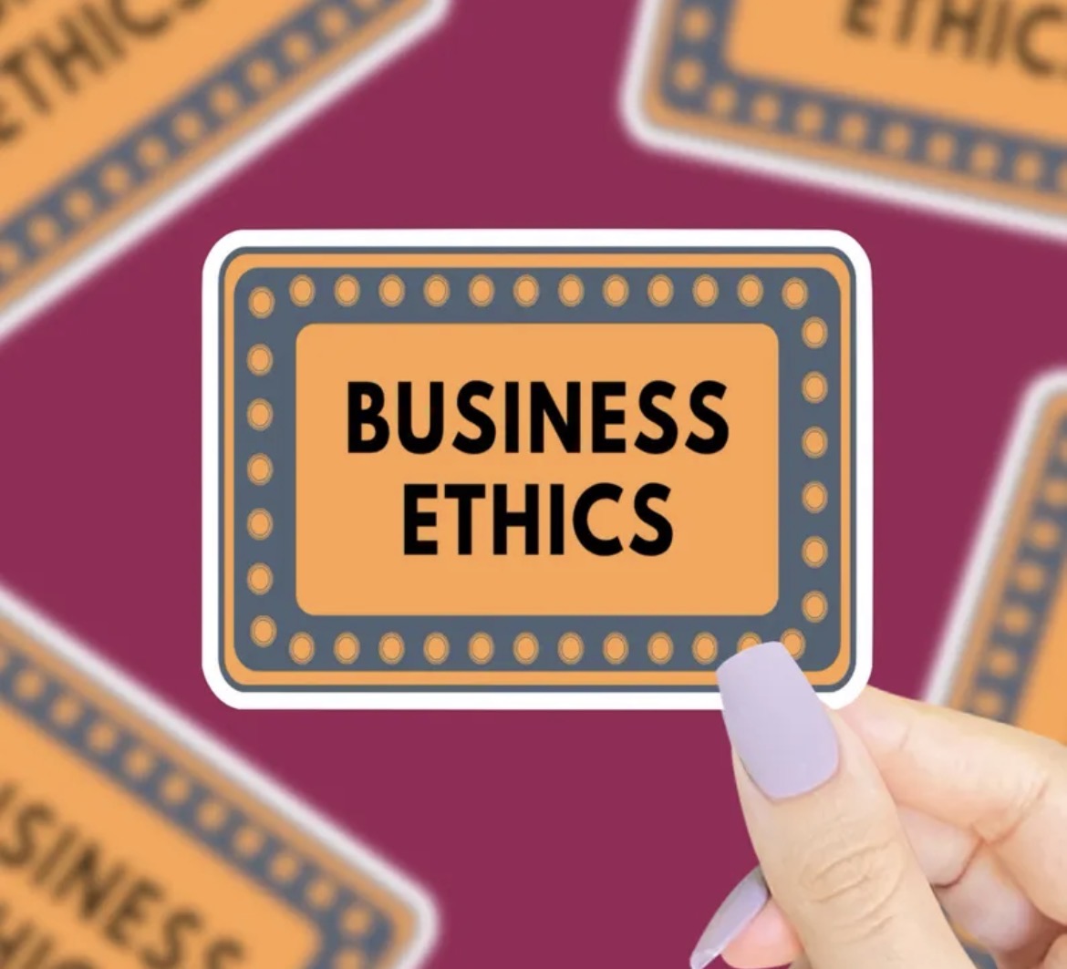 Business Ethics Vinyl Sticker
