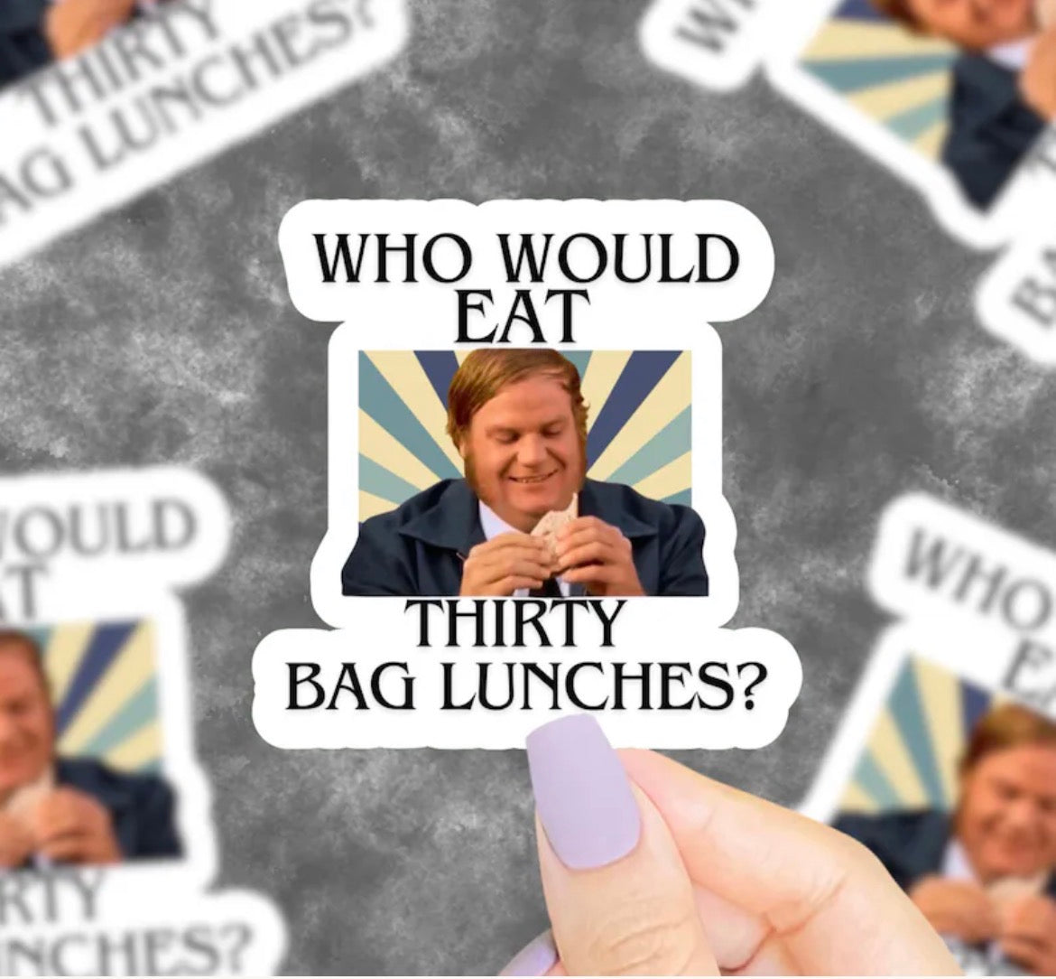 Bag Lunches Vinyl Sticker