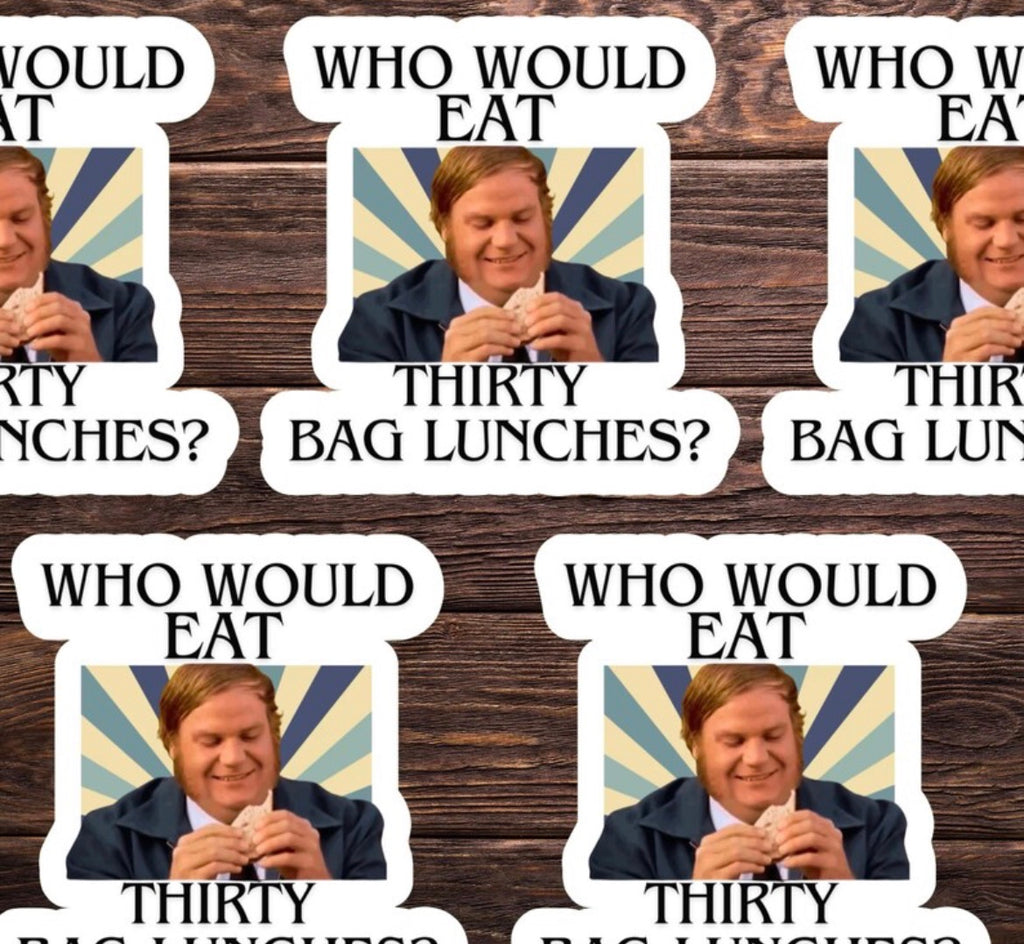 Bag Lunches Vinyl Sticker