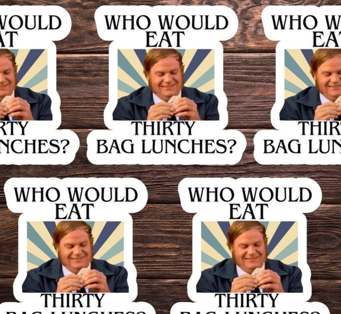 Bag Lunches Vinyl Sticker