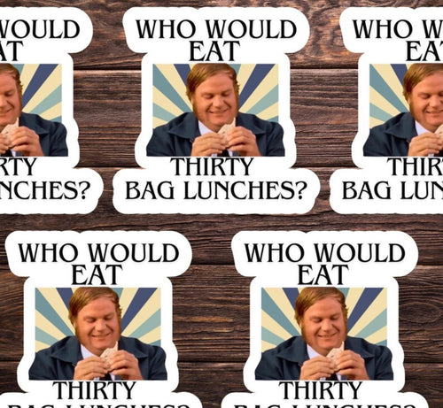 Bag Lunches Vinyl Sticker