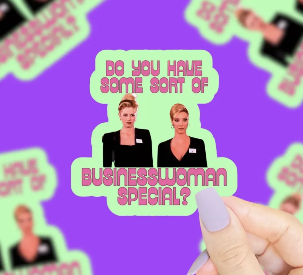 Businesswoman Special Vinyl Sticker