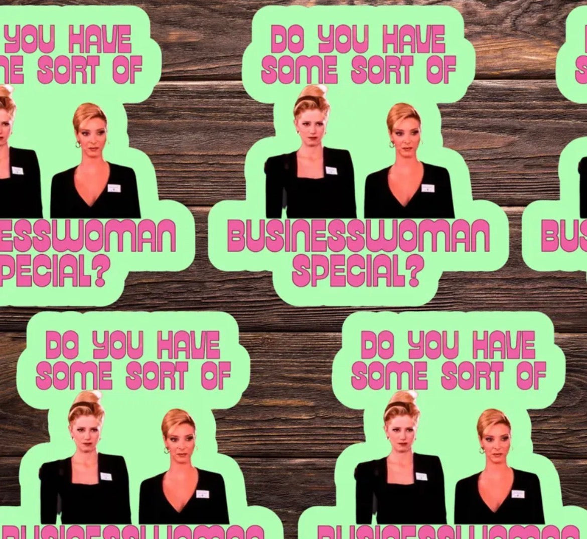 Businesswoman Special Vinyl Sticker