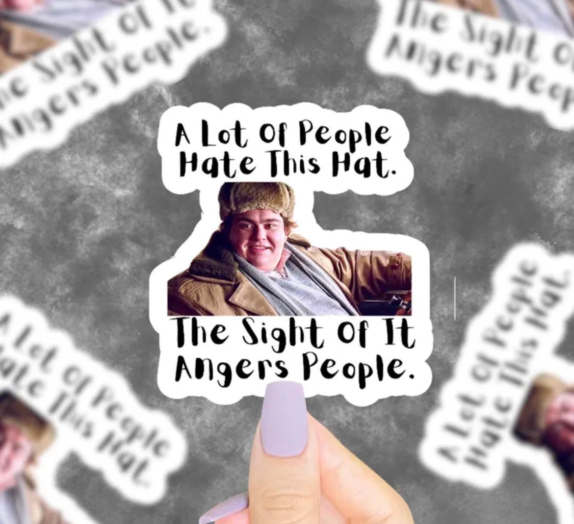 Uncle Buck Hat Vinyl Sticker
