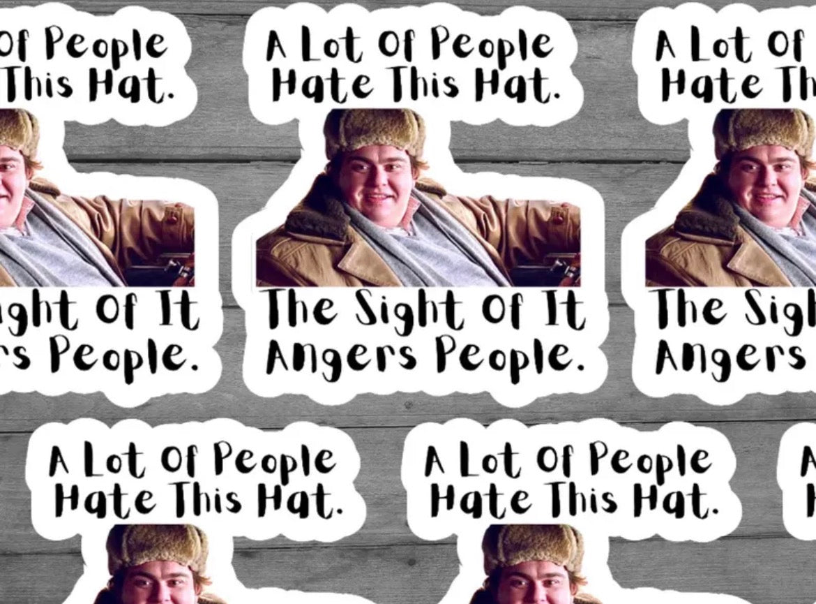 Uncle Buck Hat Vinyl Sticker