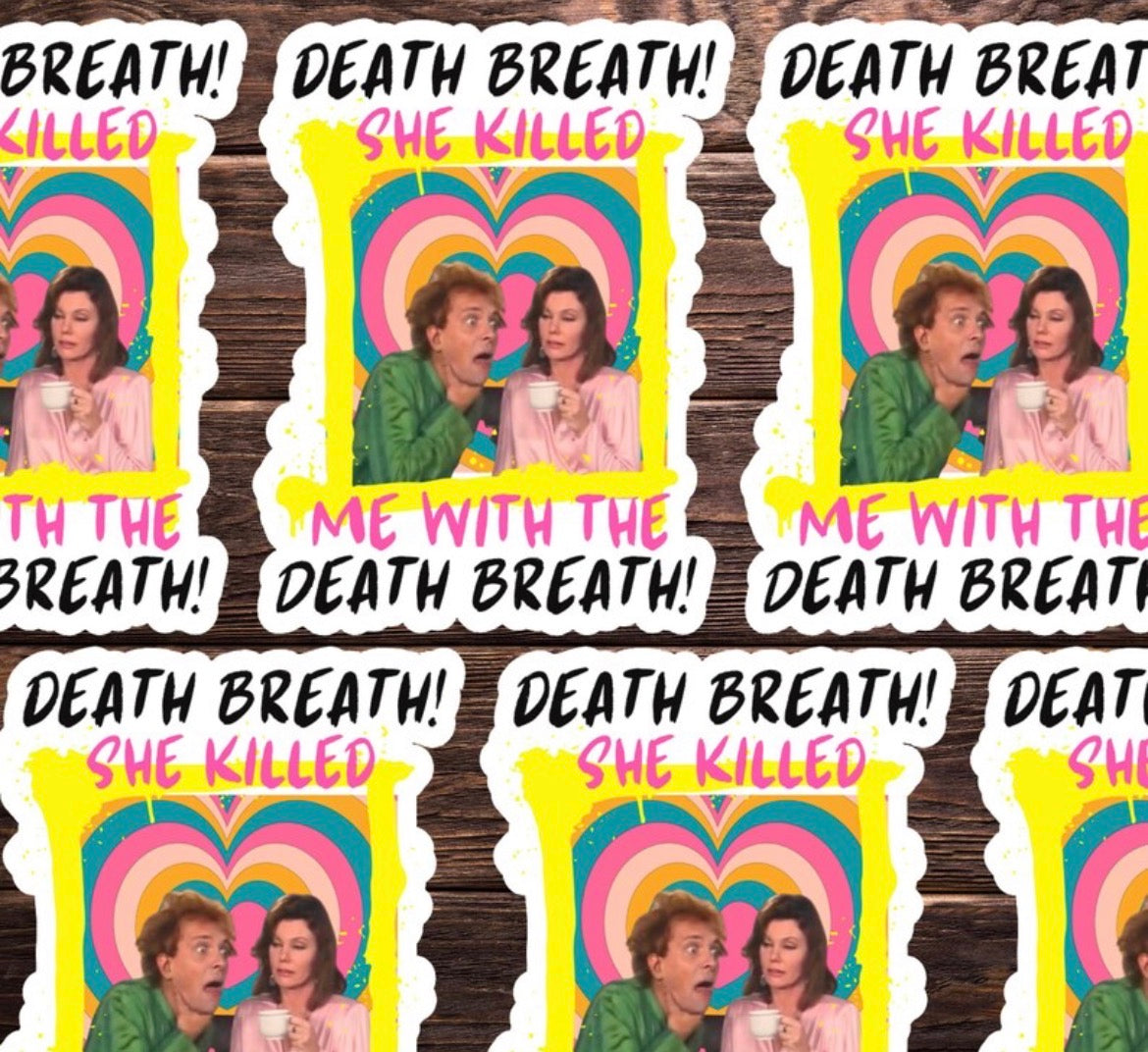 Death Breath Drop Dead Fred Vinyl Sticker