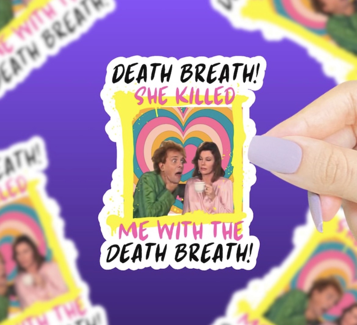 Death Breath Drop Dead Fred Vinyl Sticker