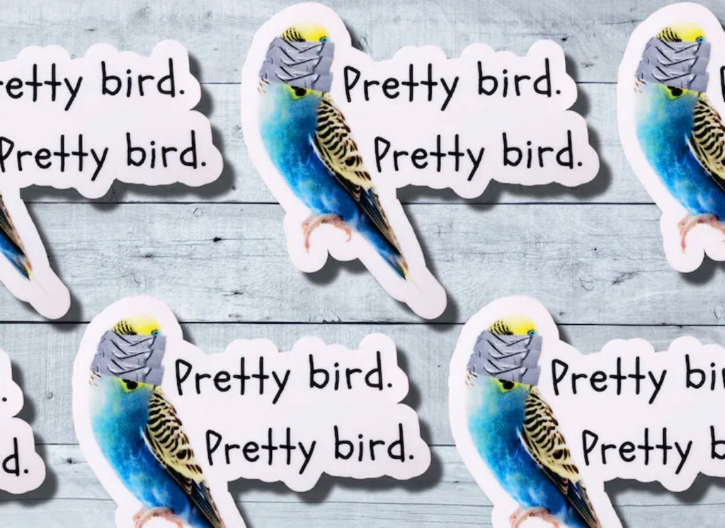Pretty Bird Vinyl Sticker