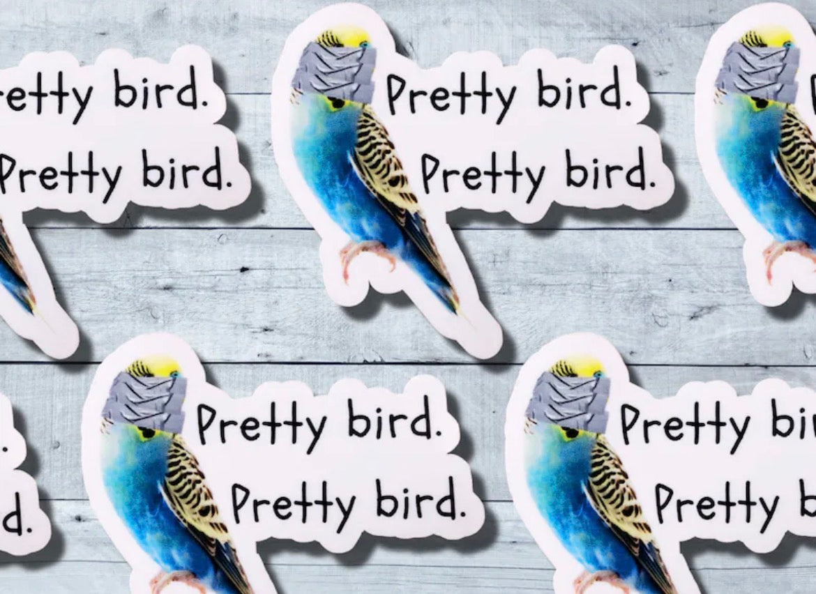Pretty Bird Vinyl Sticker