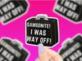 Samsonite Vinyl Sticker