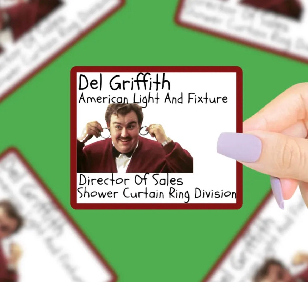 Del Griffith Business Card Vinyl Sticker