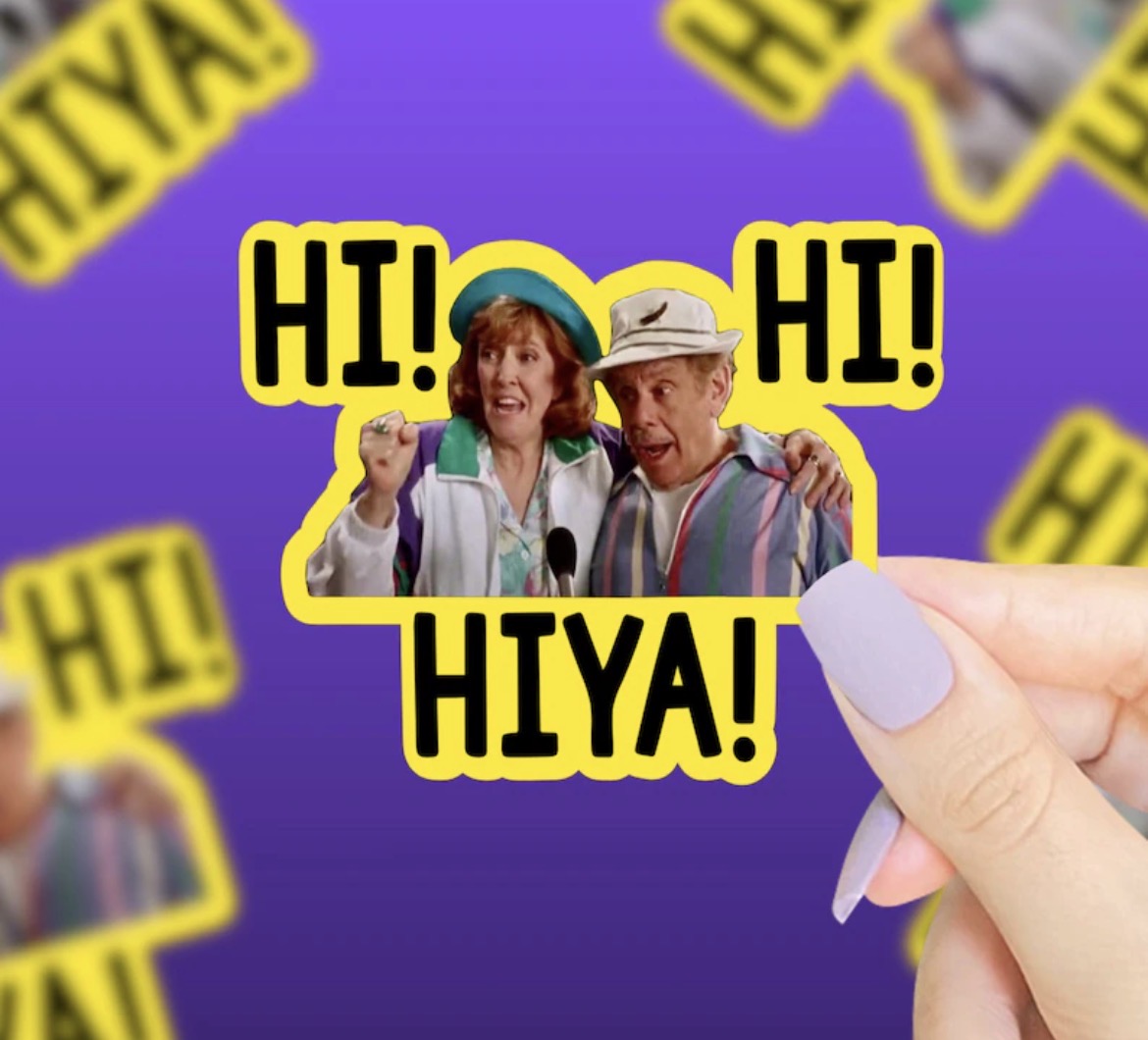 Hi! Hi! Hiya! Vinyl Sticker