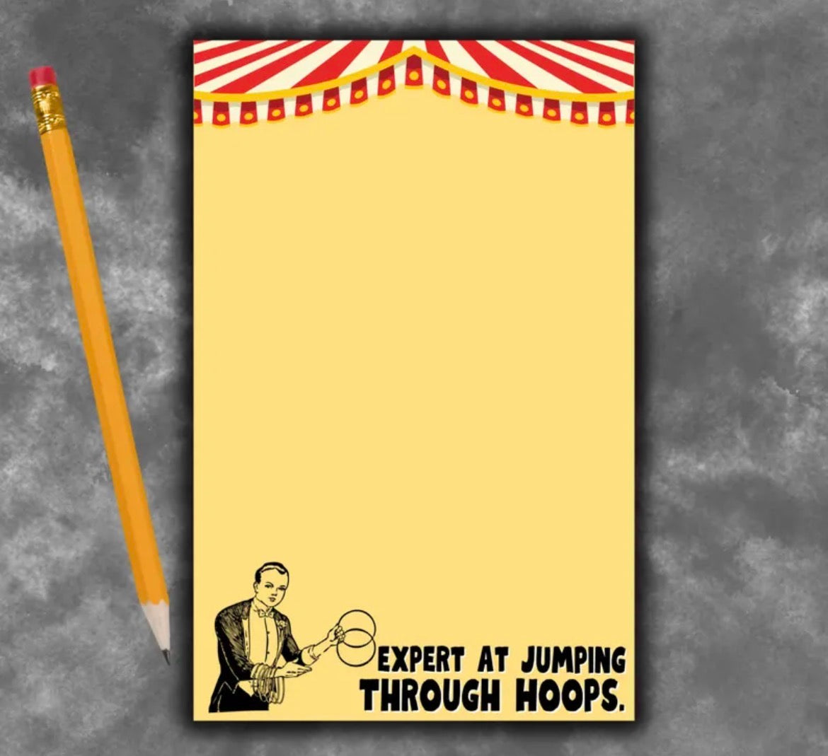 Expert At Jumping Through Hoops Notepad