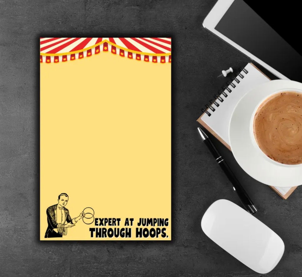 Expert At Jumping Through Hoops Notepad