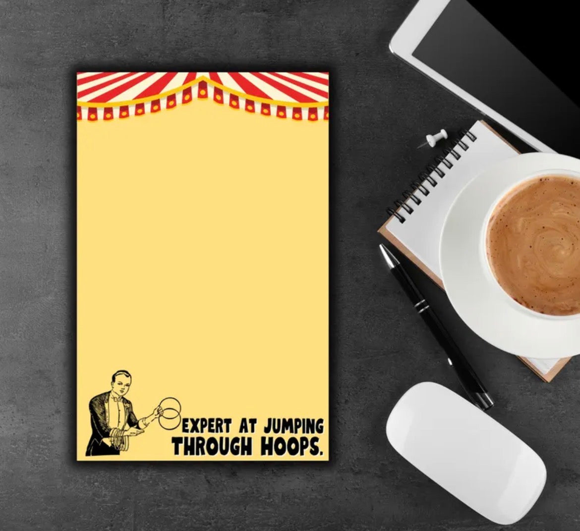 Expert At Jumping Through Hoops Notepad