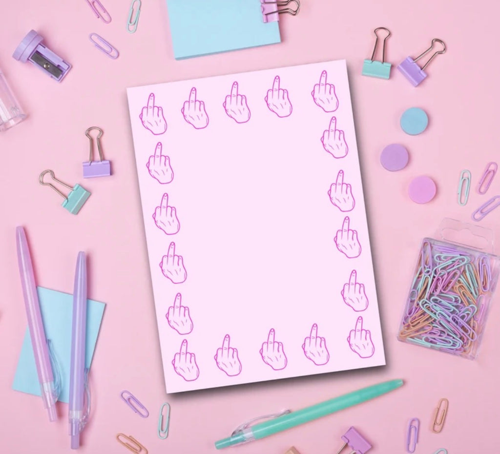 Middle Finger Notepad