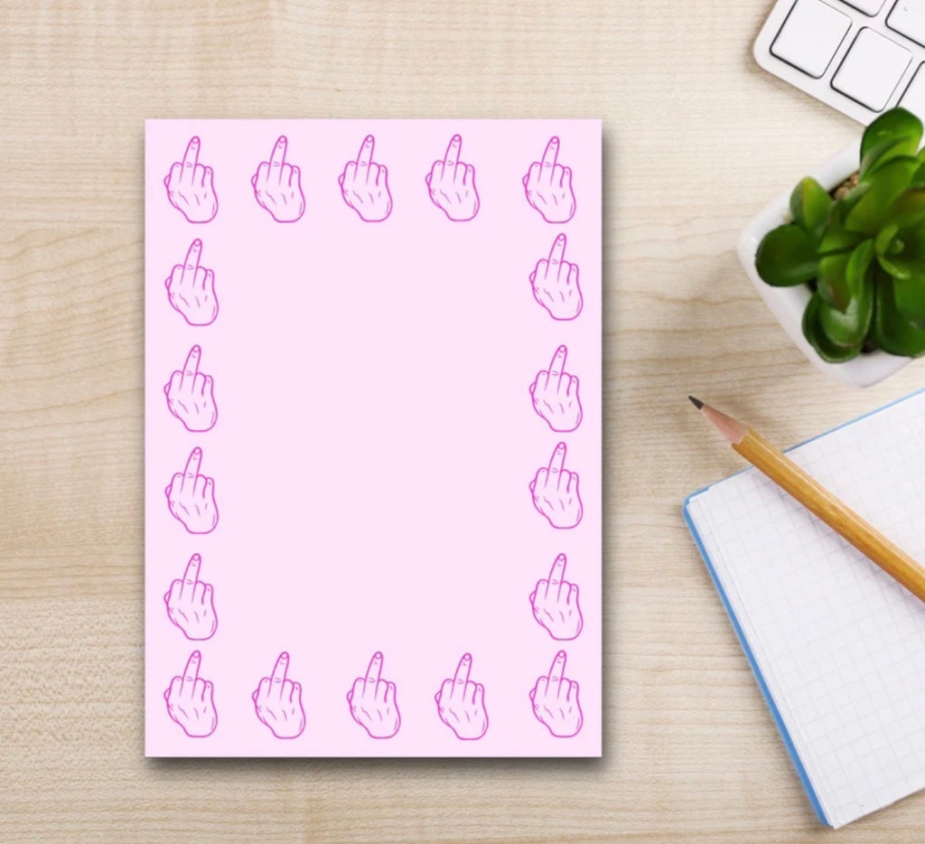 Middle Finger Notepad