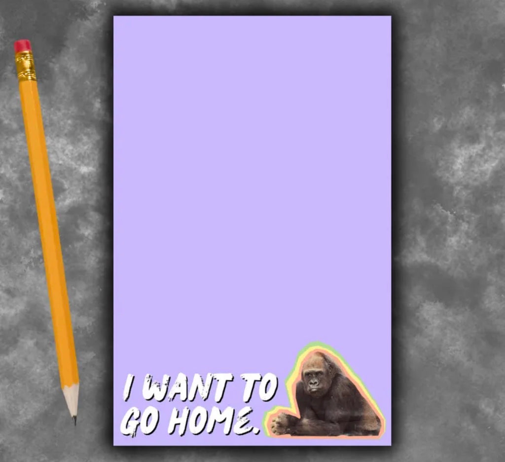 I Want To Go Home Notepad