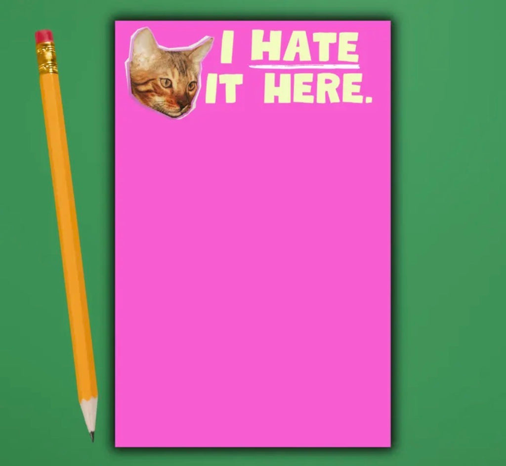 I Hate It Here Notepad