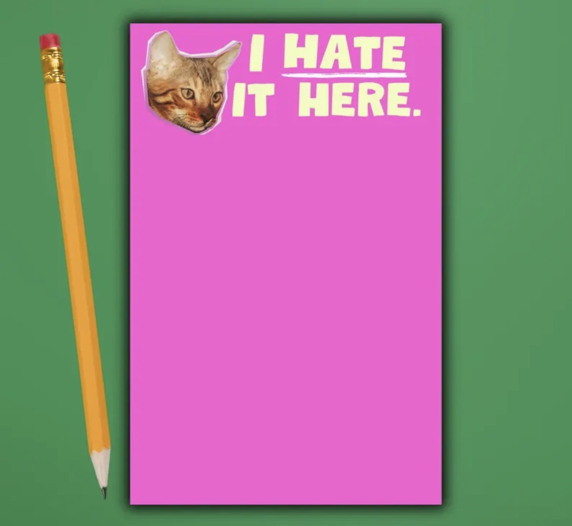 I Hate It Here Notepad