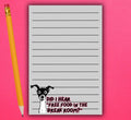 Free Food In The Breakroom Notepad