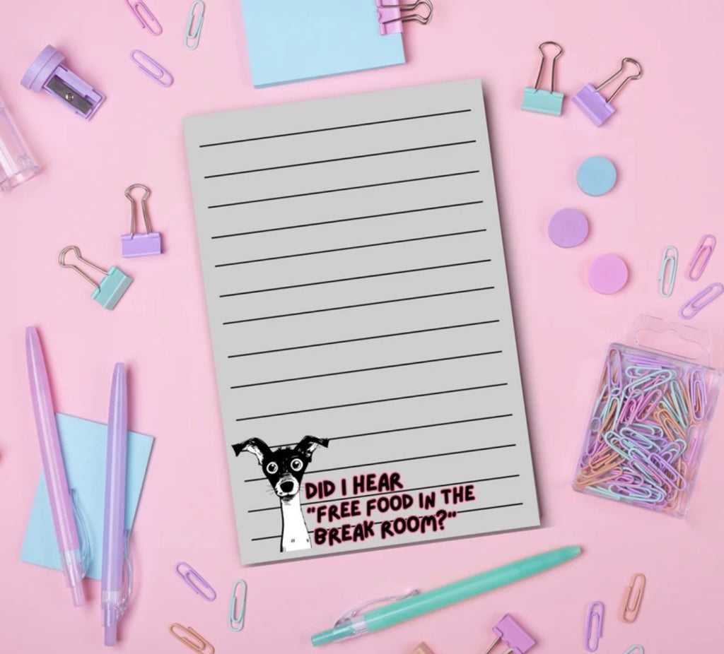 Free Food In The Breakroom Notepad