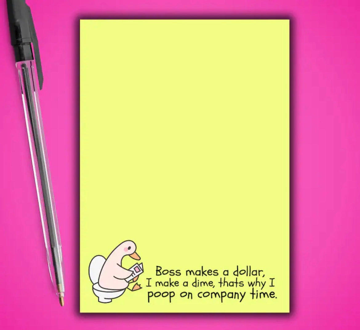 Funny Work Notepad