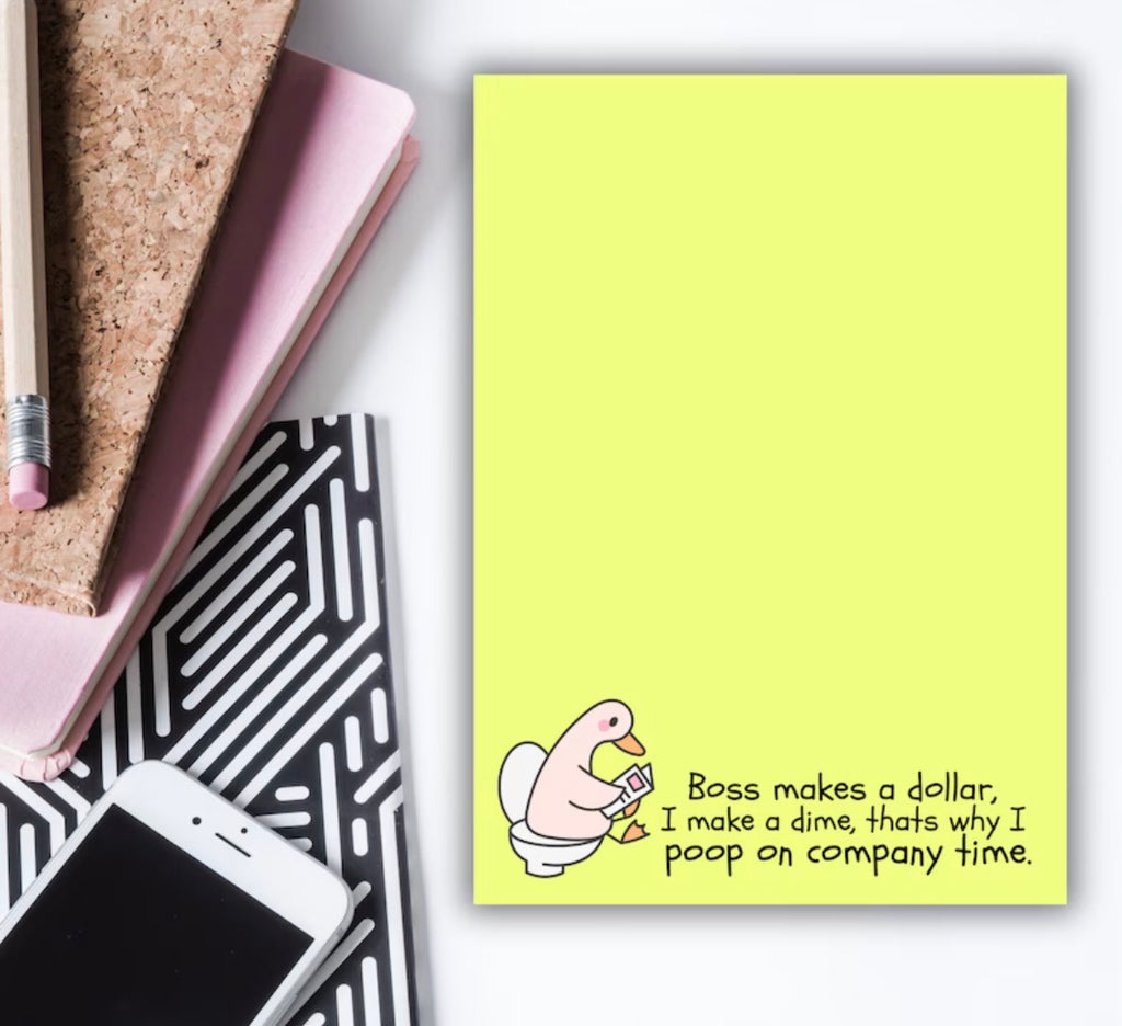 Funny Work Notepad