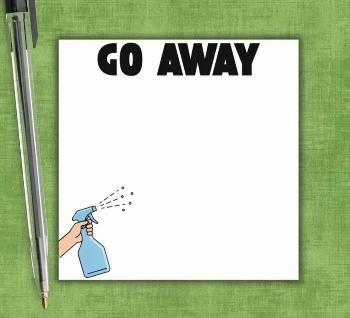 Go Away! Sticky Notes
