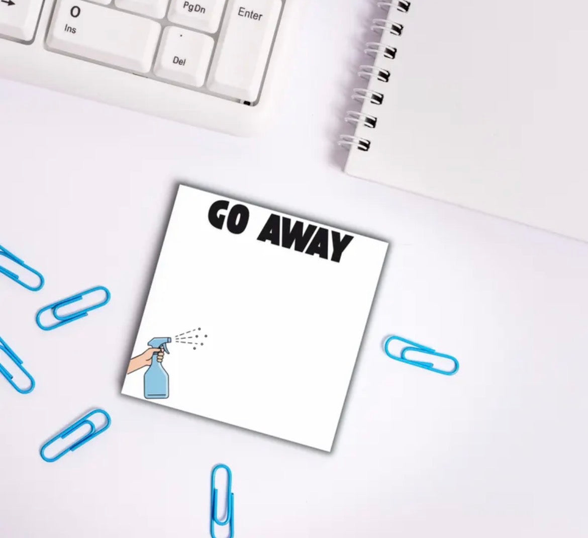 Go Away! Sticky Notes