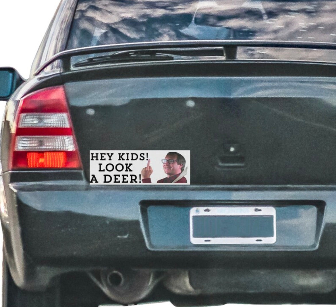 Hey Kids Look A Deer Bumper Sticker