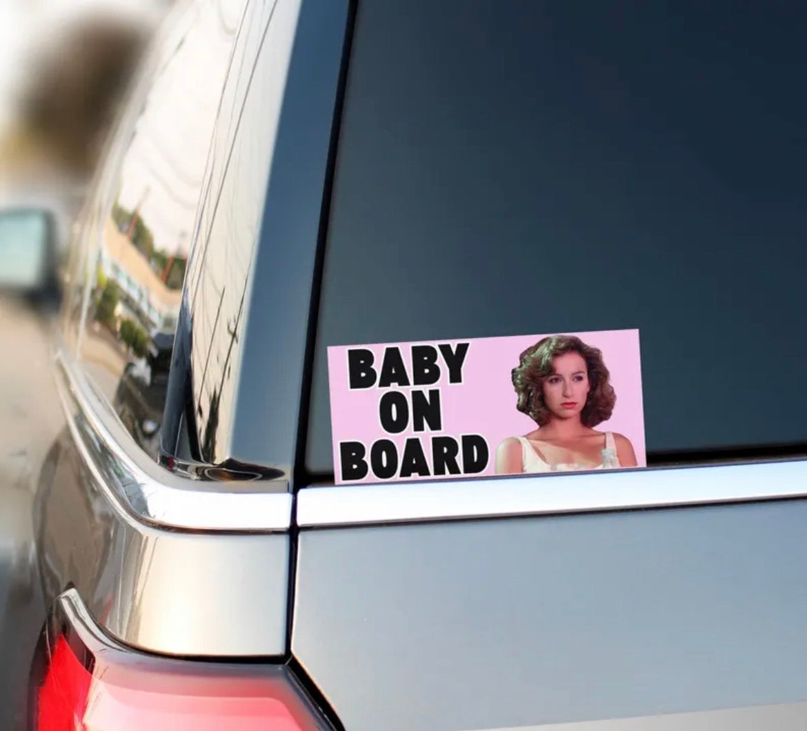 Baby On Boar Bumper Sticker