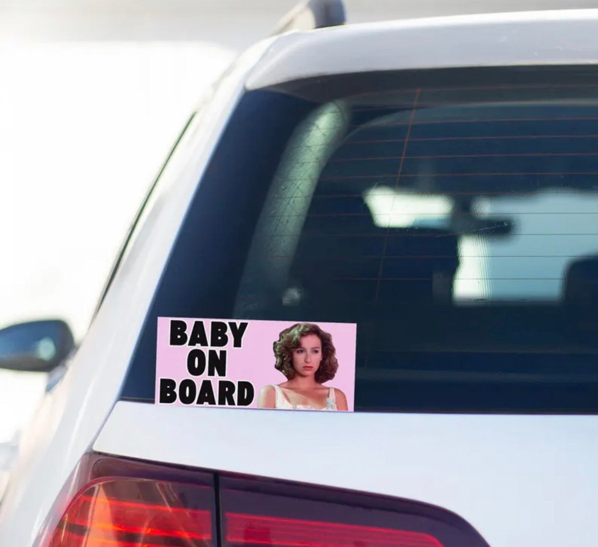 Baby On Boar Bumper Sticker