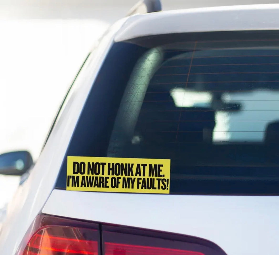 I’m Aware Of My Faults Bumper Sticker