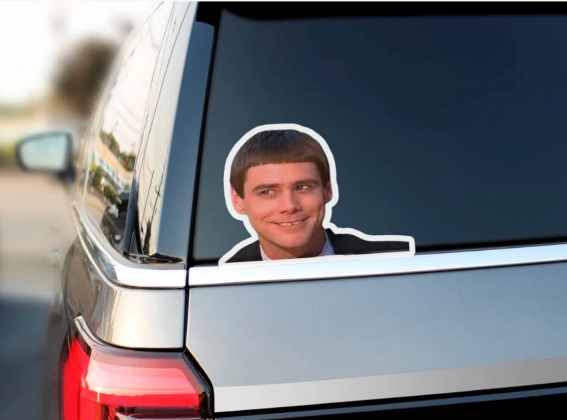 Lloyd Christmas Face Bumper Sticker
