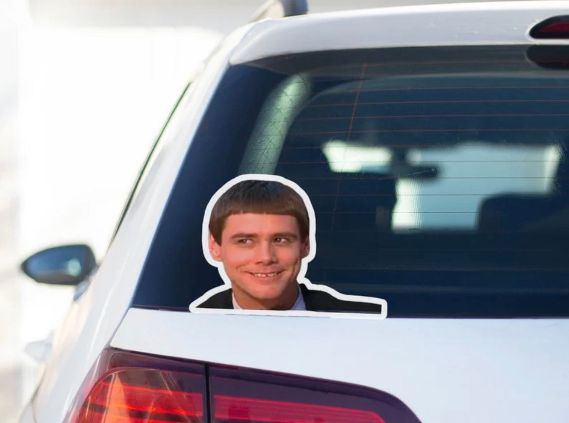 Lloyd Christmas Face Bumper Sticker
