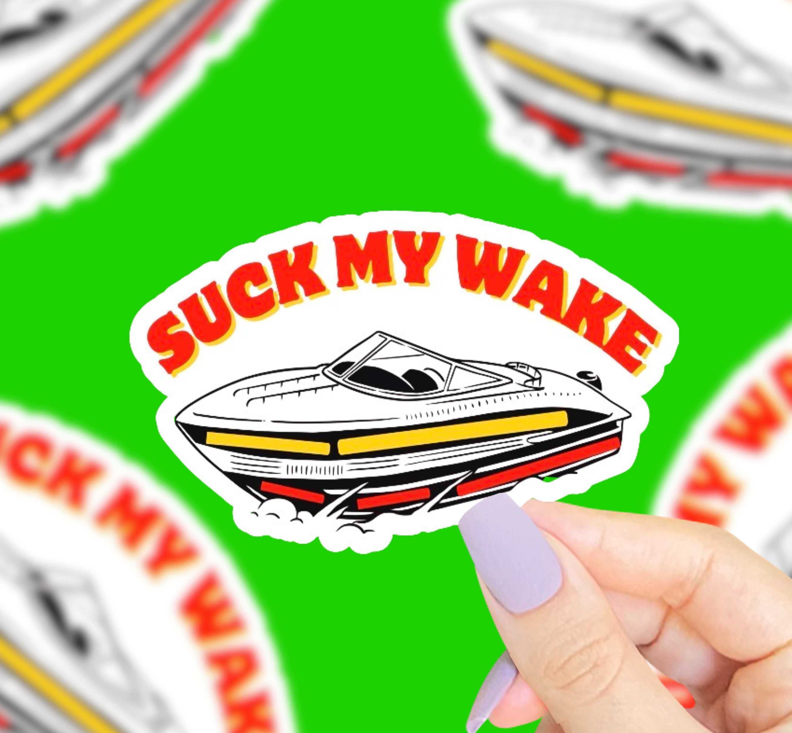 Suck My Wake Vinyl Sticker