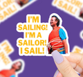 I’m Sailing Vinyl Sticker