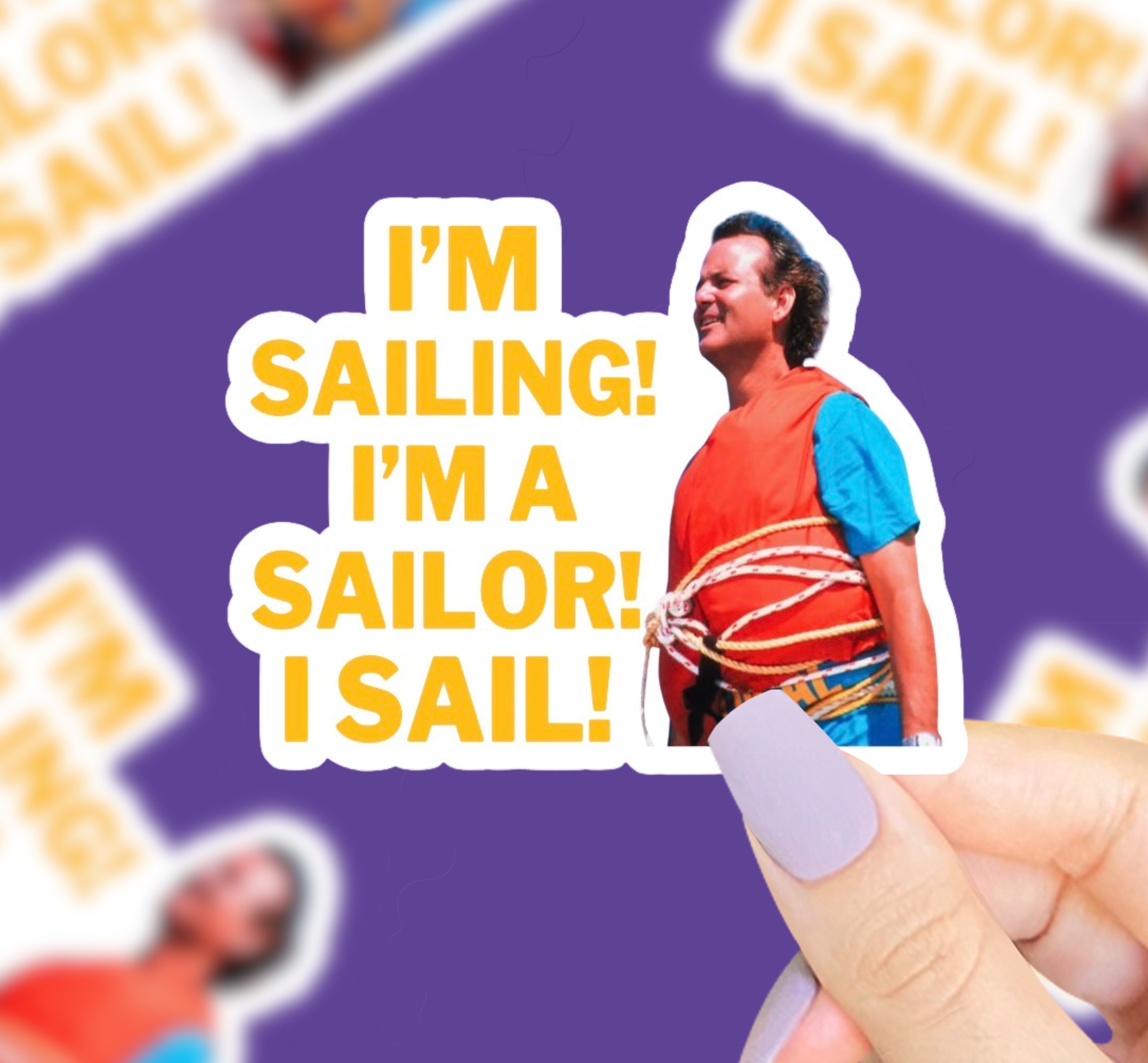 I’m Sailing Vinyl Sticker