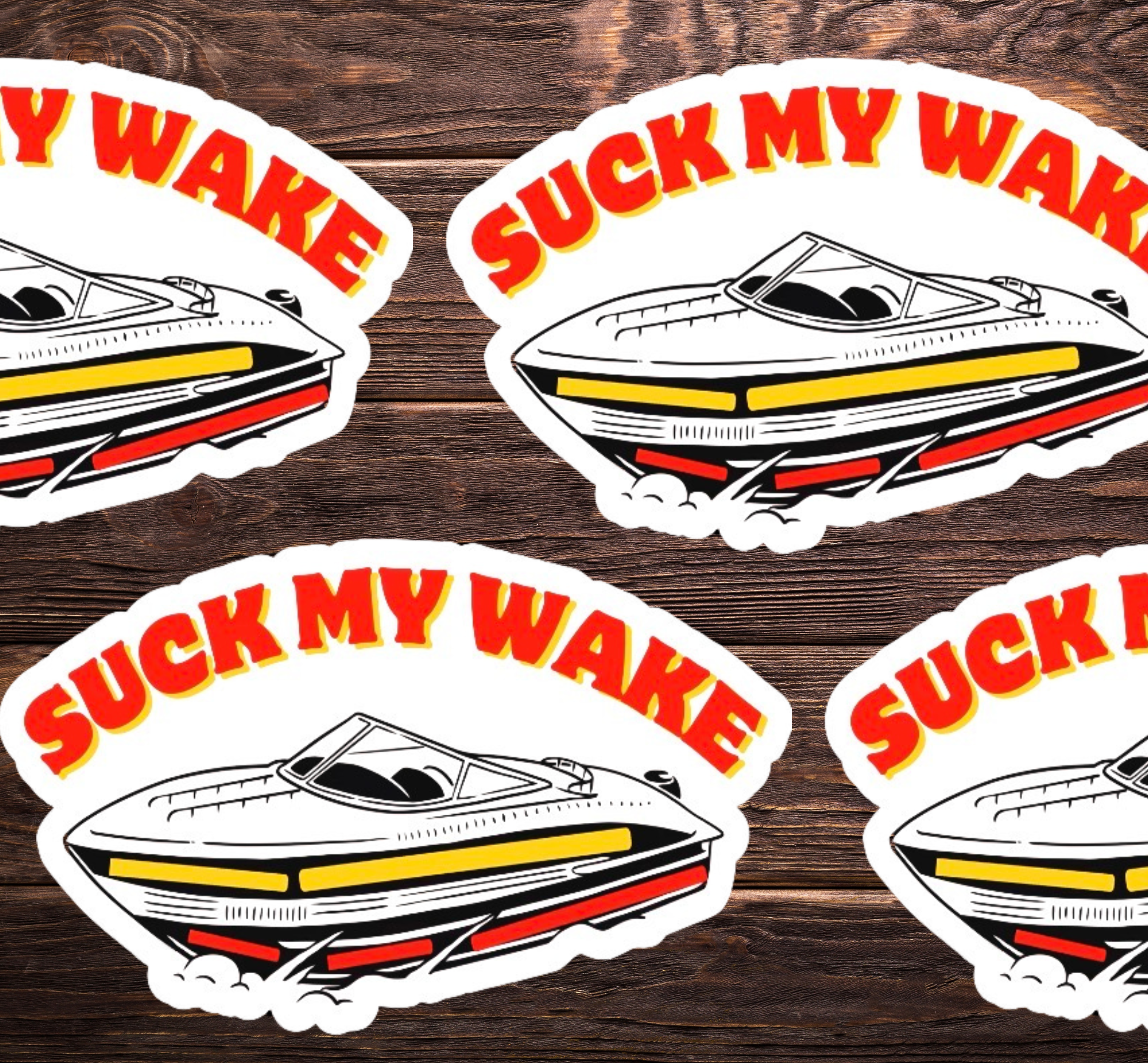 Suck My Wake Vinyl Sticker